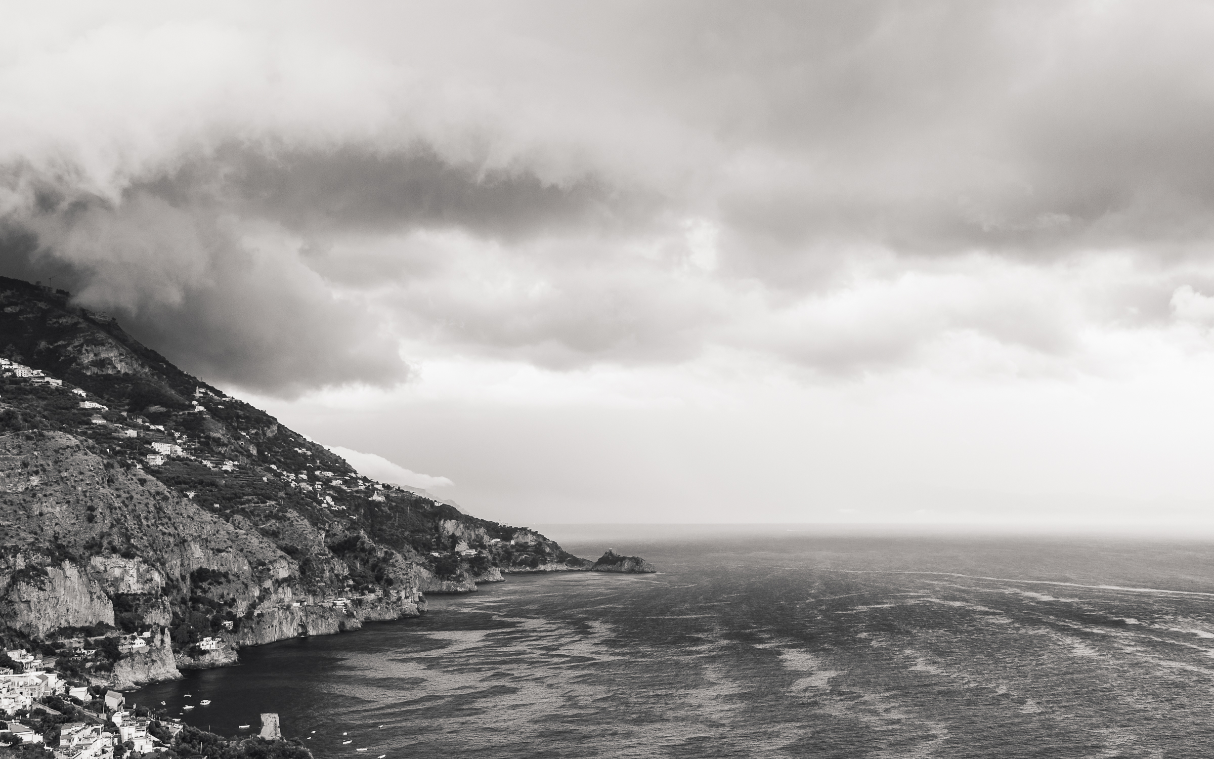 Praiano Italy before a storm